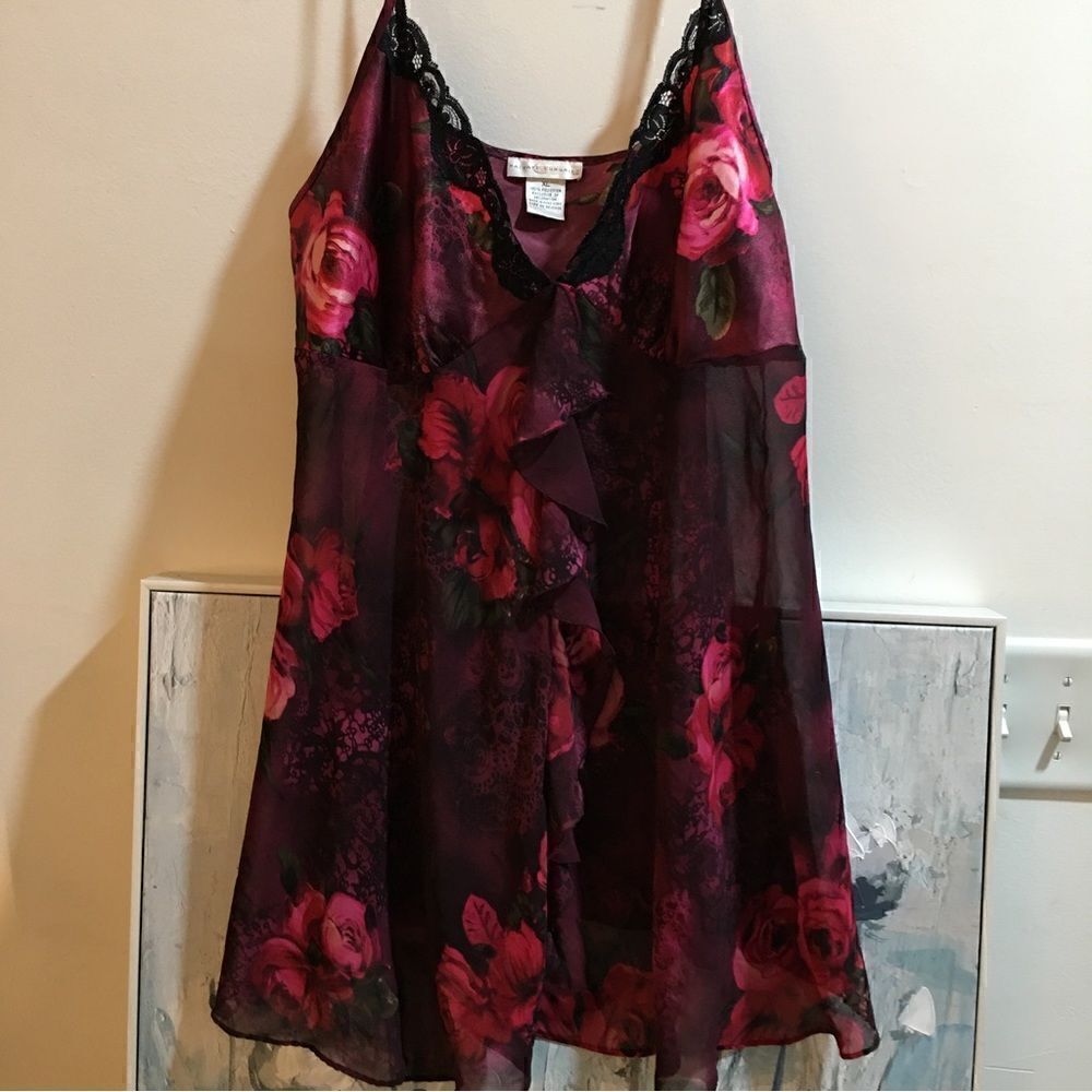 PRIVATE LUXURIES SEMI SHEER ADJUSTABLE STRAP TOP‎
